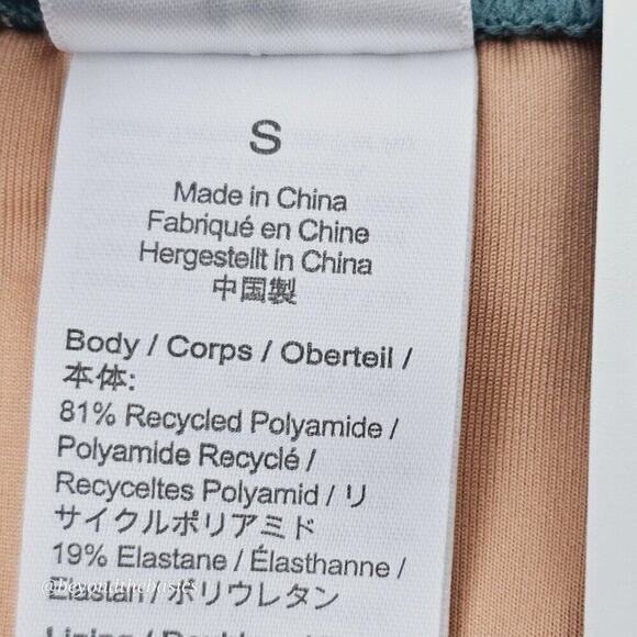 J.Crew Women's Green Ribbed Curved Waist Cheeky String Bikini Bottoms Size Small - Picture 8 of 10